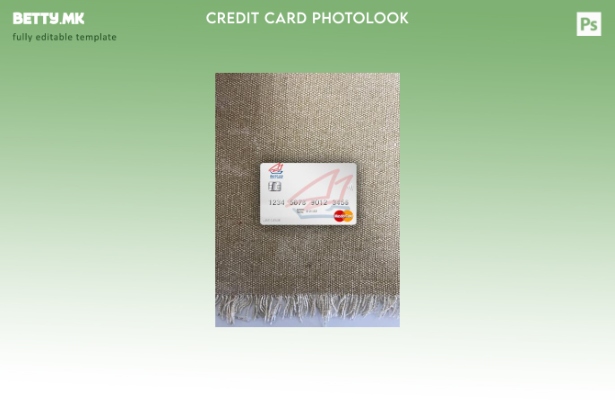 Модерен стил на предниот шаблон за мастер картички на Kuwait Gulf Bank